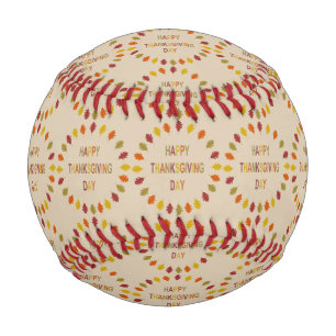 Erntedank Oak Blätter Gemustert Baseball