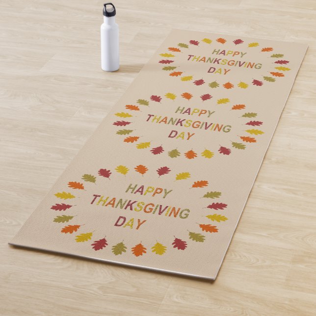 Erntedank Oak Blätter Yogamatte (Beispiel)
