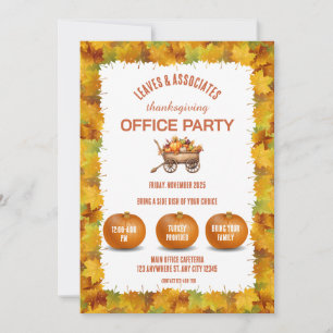 Erntedank Office-Party Einladung