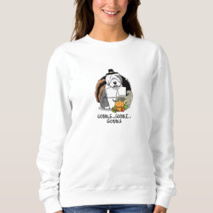 Erntedank Old English Sheepdog (Grau 1) Spaß Sweatshirt
