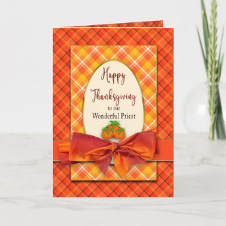 Erntedank Orangenpaletten und Bow-Card Karte