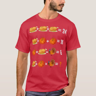 Erntedank Order of Operations Quiz Math Teacher T-Shirt