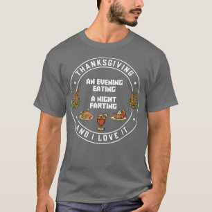 Erntedank Outfit für das Abendessen Mann Funny T-Shirt