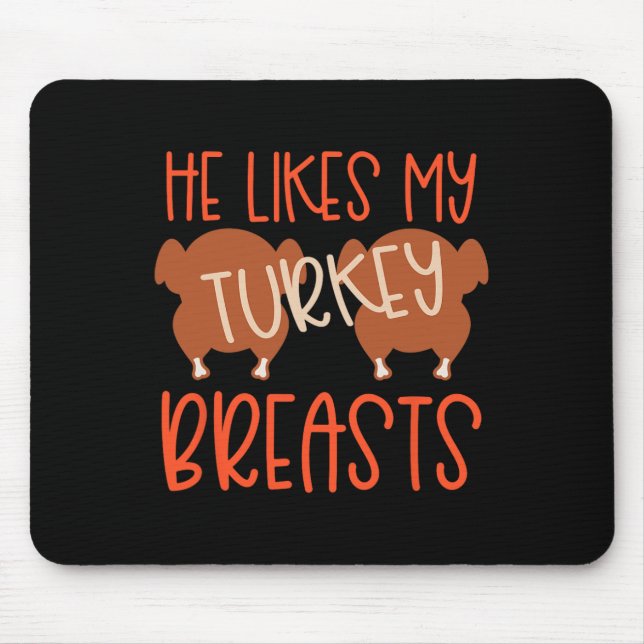 Erntedank Paare Türkei Brust sie mag meinen Dr. Mousepad (Vorne)