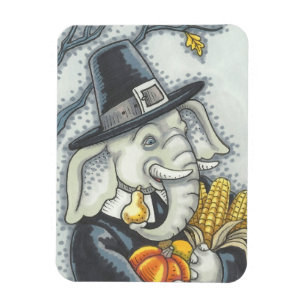 ERNTEDANK-PACHYDERM, PILGER-ELEFANT-MAGNET MAGNET