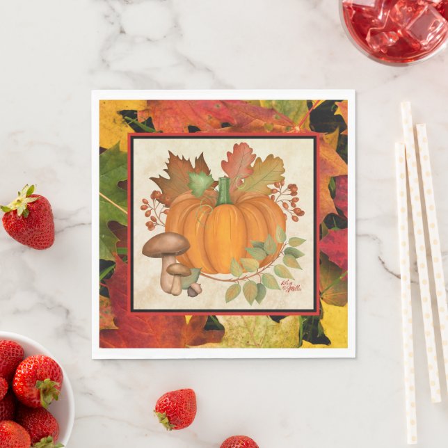 Erntedank Paper Napkins Serviette (Beispiel)