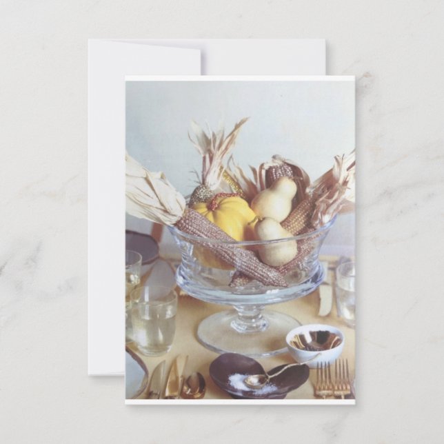 **ERNTEDANK PARTY ODER ABENDESSEN** EINLADUNG (Vorderseite)