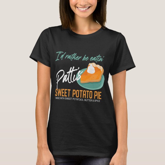 Erntedank Patti Pie Sweet Potato T-Shirt (Vorderseite)