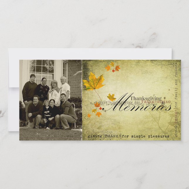 Erntedank Photcard Feiertagskarte (Vorderseite)