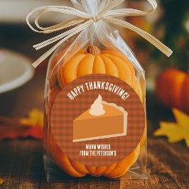 Erntedank Pie Dinner Party Runder Aufkleber