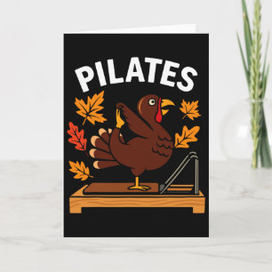 Erntedank Pilates Truthahn Für Yoga Und Fitness L Karte