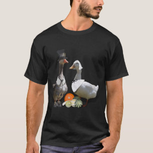 Erntedank Pilgrim Duck Couple T-Shirt
