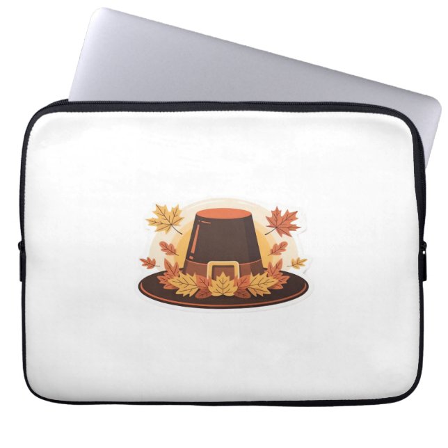 Erntedank Pilgrim Hat - Herbsternte Design C Laptopschutzhülle (Vorderseite)