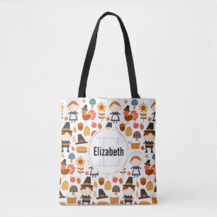 Erntedank Pilgrims ernten Muster Tasche