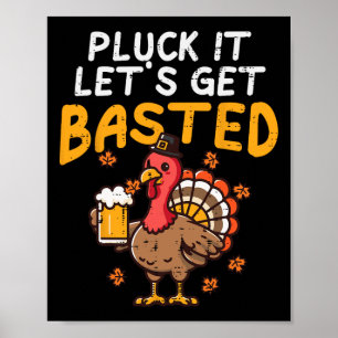 Erntedank Pluck Es Lasse Basted Funny Fall D Poster
