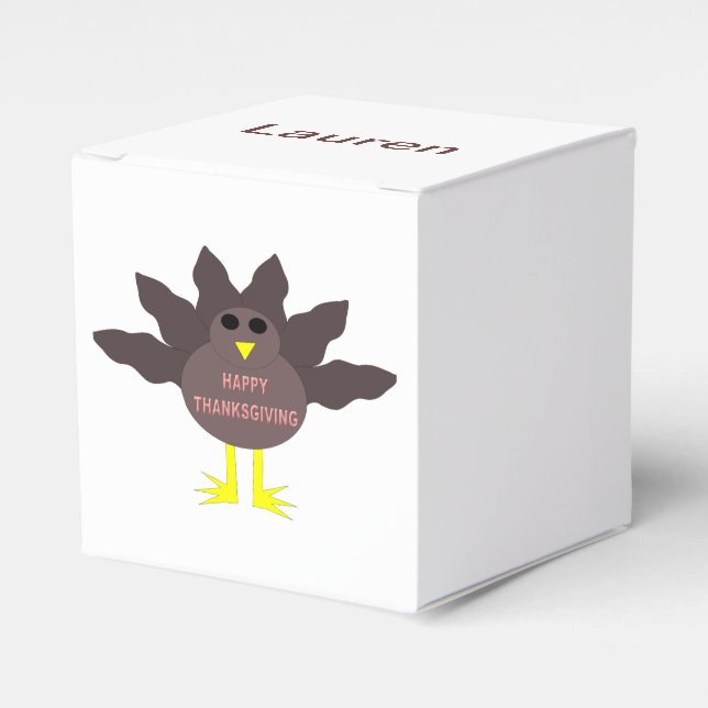 Erntedank Plucked Turkey Custom Gevor Box Geschenkschachtel (Vorderseite)