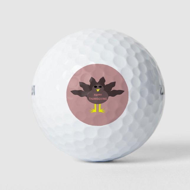 Erntedank Plucked Turkey Golf Ball (Vorderseite)