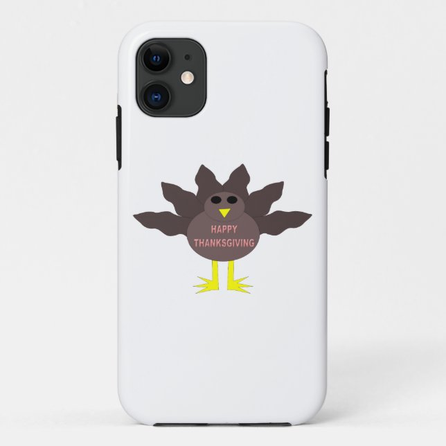 Erntedank Plucked Turkey iPhone Case (Rückseite)