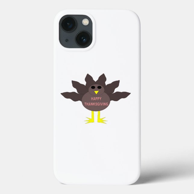 Erntedank Plucked Turkey iPhone Case (Rückseite)
