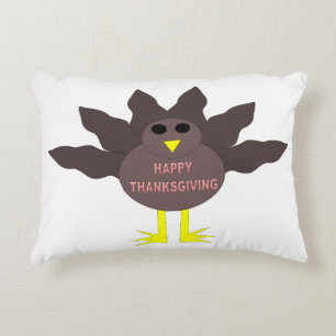 Erntedank Plucked Turkey Pillow Zierkissen