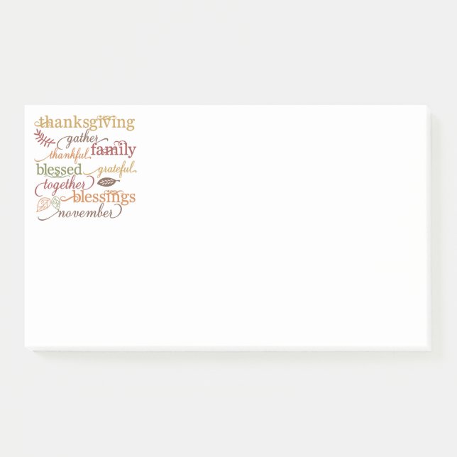 Erntedank Post-it-Notes Post-it Klebezettel (Vorderseite)