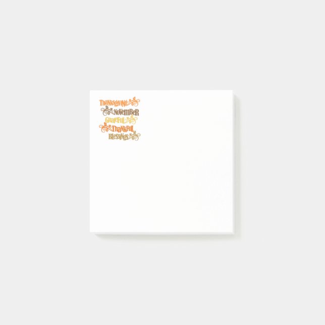 Erntedank Post-it-Notes Post-it Klebezettel (Vorderseite)