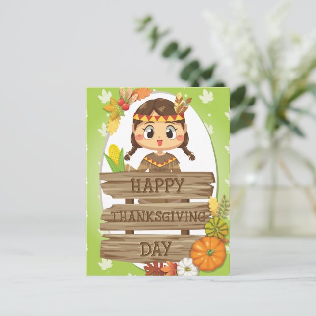 Erntedank Postkarte (Stehend Vorderseite)