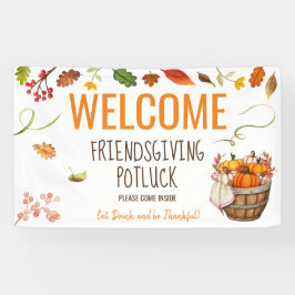 Erntedank Potluck Begrüßungszeichen Banner