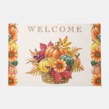 Erntedank Pumpkin Basket Doormat