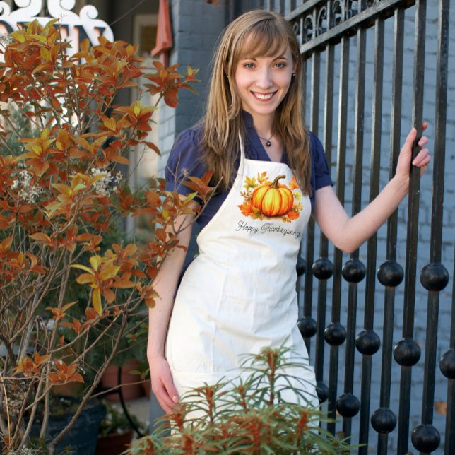 Erntedank Pumpkin Custom Fall Kitchen Geschenk Schürze (Von Creator hochgeladen)