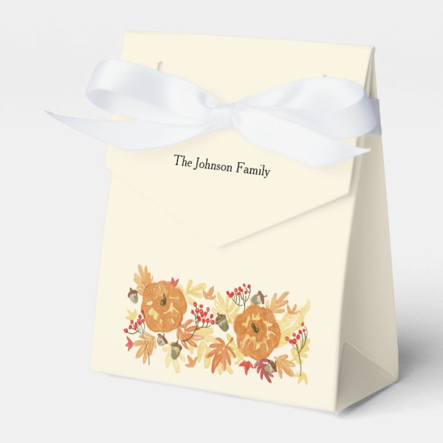 Erntedank Pumpkin Dinner Geschenkschachtel (Vorderseite)