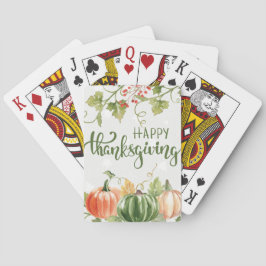 Erntedank Pumpkin & Herbst Spielkarten