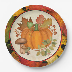 Erntedank Pumpkin Party Teller
