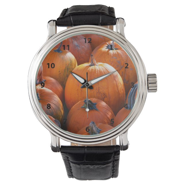 Erntedank Pumpkin Patch Armbanduhr (Vorderseite)