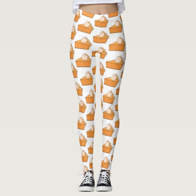 Erntedank Pumpkin Pie Pies Leggings (Vorderseite)