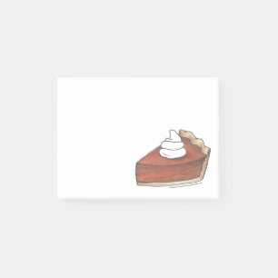 Erntedank Pumpkin Pie Slice Feinschmecker Pie Post-it Klebezettel