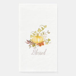 Erntedank Pumpkin Selige Typografie Serviette
