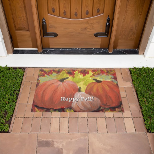 Erntedank Pumpkins #2 Herbstausgänge Fußmatte (Außenbereich)