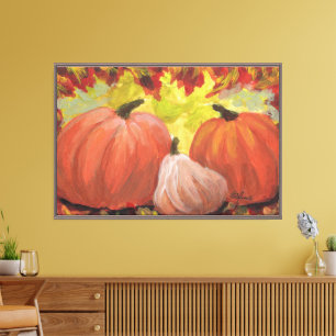 Erntedank Pumpkins #2 Herbstausgänge Leinwanddruck
