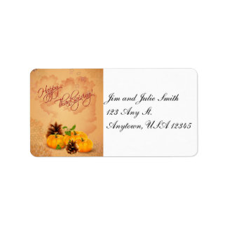 Erntedank Pumpkins-Adressenlabel Adressaufkleber