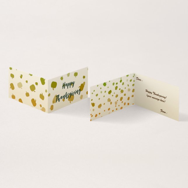 Erntedank Pumpkins Faltkarte (Innenseite und Außenseite)