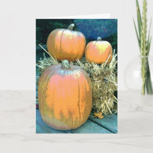 Erntedank Pumpkins Feiertagskarte