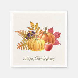 Erntedank Pumpkins Napkin Serviette