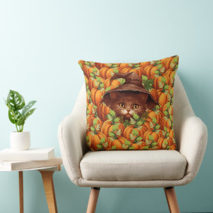 ERNTEDANK PUMPKINS NIEDLICH CAT KISSEN