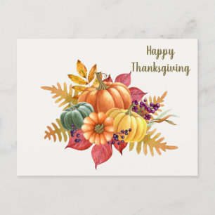 Erntedank Pumpkins Postcard Postkarte