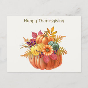 Erntedank Pumpkins Postcard Postkarte