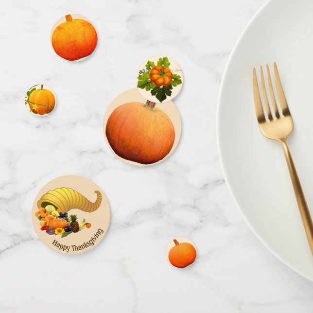 Erntedank Pumpkins Table Confetti Konfetti (Gruppe)