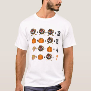 Erntedank-Reihenfolge der Operationen Quiz Mathema T-Shirt