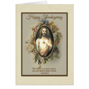 Erntedank-religiöses heiliges Herz von Jesus