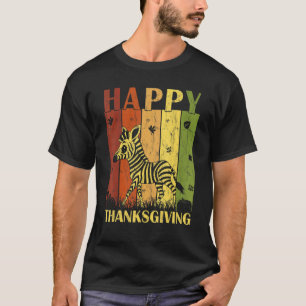 Erntedank Retro Zebra Erntedank Party T-Shirt